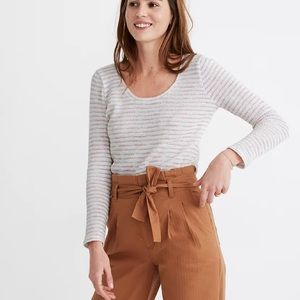 Madewell textured scoop neck